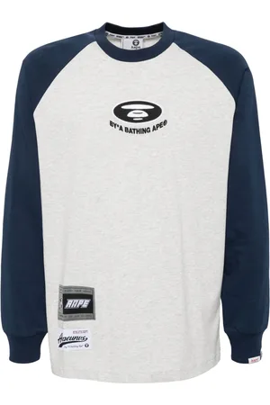 A Bathing Ape Camiseta con logo y luna