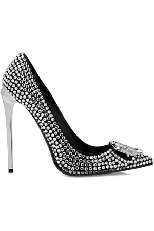 Philipp Plein Sandalias con detalle de strass y tacón de 120 mm