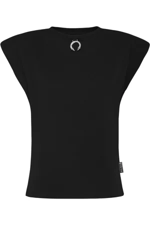 Philipp Plein Top con aplique de piercing