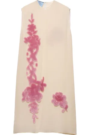Prada Vestido midi de georgette