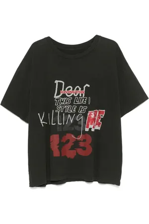 RRR-123 Camiseta con eslogan estampado