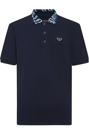 Philipp Plein Polo Gothic Plein de manga corta