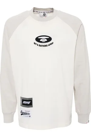 A Bathing Ape Camiseta con logo y luna