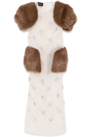 Simone Rocha Vestido midi con apliques