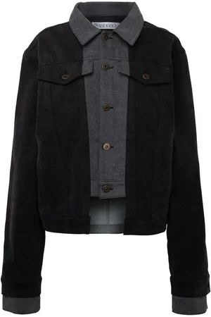 J.W.Anderson Chaqueta vaquera con aplique del logo