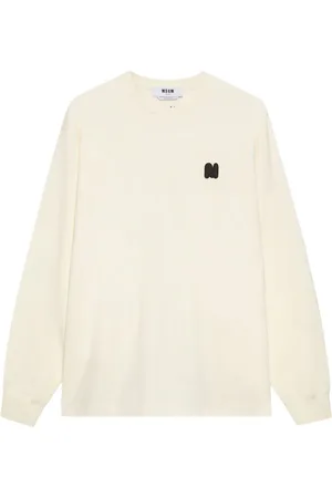 Msgm Camiseta con aplique del logo
