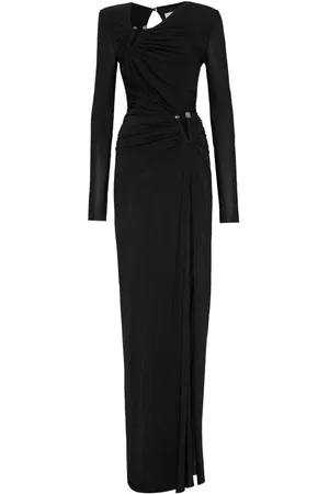Philipp Plein Vestido largo con detalle de piercing