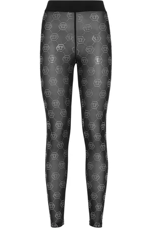 Philipp Plein Leggins con motivo de monograma