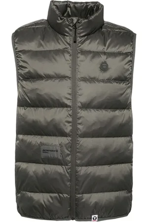 A Bathing Ape Chaleco acolchado con parche del logo
