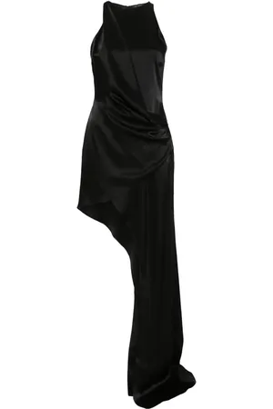 DAVID KOMA Vestido largo asimétrico
