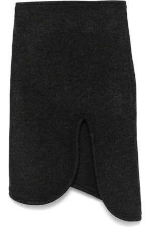 Victoria Beckham Falda midi con ribete acolchado