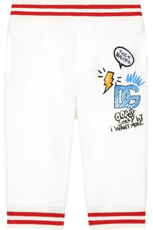 Dolce & Gabbana Pantalones joggers con logo estampado