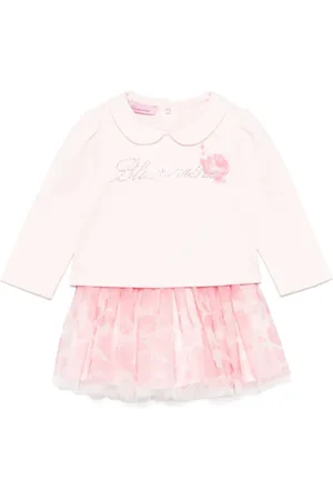 MISS BLUMARINE Set de falda con tutú y apliques de strass