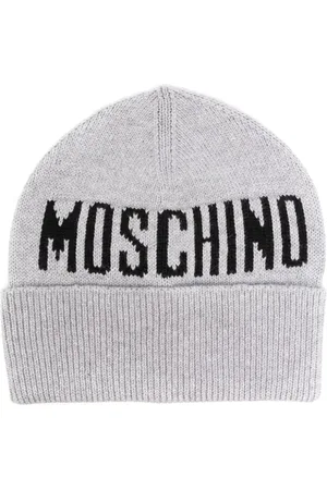 Moschino Gorro con logo en intarsia