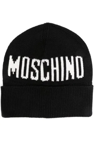 Moschino Gorro con logo en intarsia