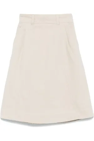 MARGARET HOWELL Falda midi con cinturilla elástica