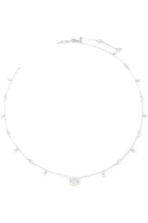 Gucci Collar Interlocking en oro blanco de 18 ct con diamantes