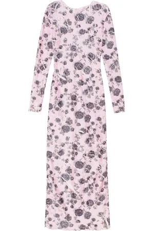 Ganni Vestido largo con estampado floral