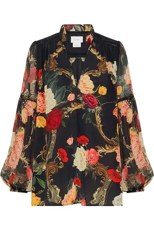 Camilla Blusa con motivo floral