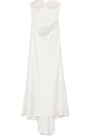 ROTATE Vestido largo con perlas