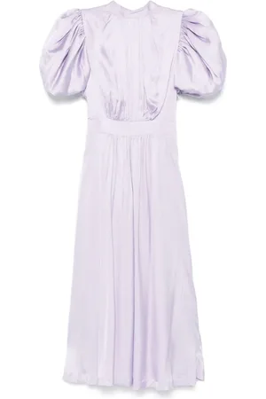 ROTATE Vestido midi acolchado
