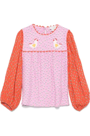 Stella McCartney Blusa con diseño colour block