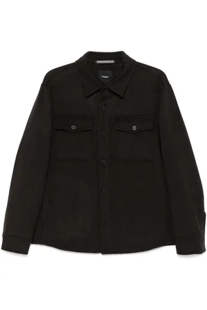 THEORY Sobrecamisa con efecto cepillado