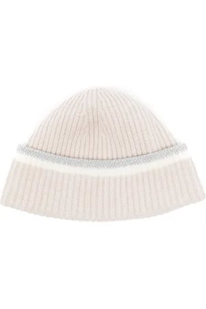 N.PEAL Gorro con ribete brillante