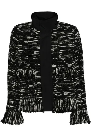 SACAI Chaqueta de punto con flecos
