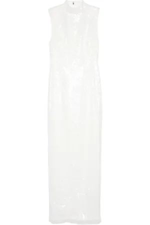 ROTATE Vestido largo con lentejuelas