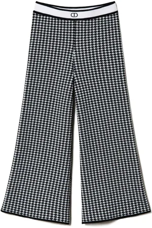 Twin-Set Pantalones de punto en jacquard