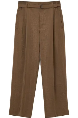 LEMAIRE Pantalones rectos con cinturón