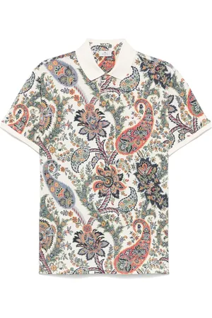 Etro Polo con estampado de cachemira