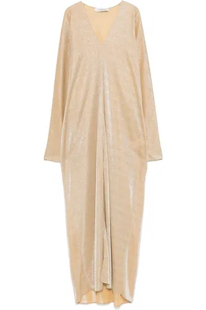 Lanvin Vestido largo con detalle de purpurina