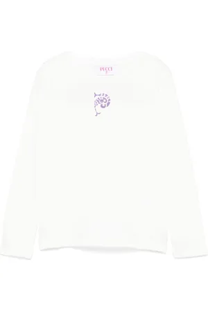 PUCCI Junior Camiseta con logo estampado