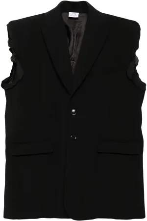 Vetements Chaleco con solapas de pico