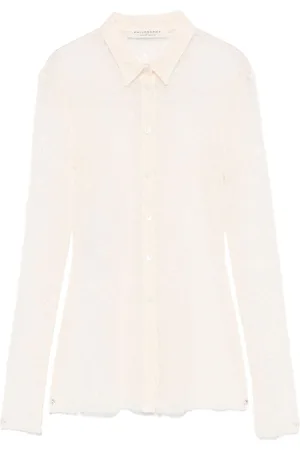 Serafini Camisa con encaje floral