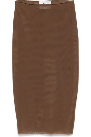 Atu Body Couture Falda midi con diseño de malla