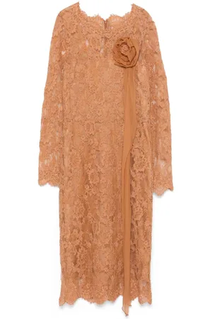 ERMANNO SCERVINO Vestido midi con encaje floral