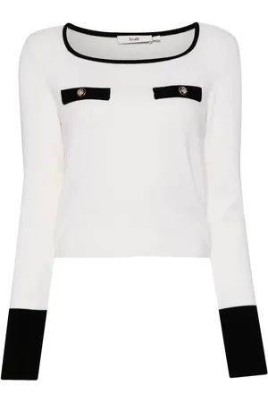 B+AB Top corto con cuello redondo