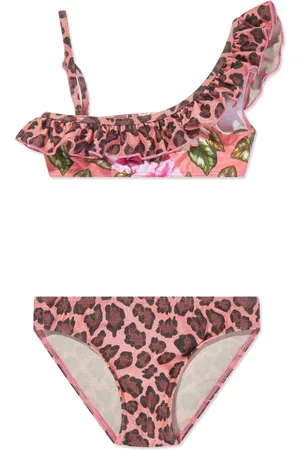 Selini Action Bikini con motivo floral y de leopardo