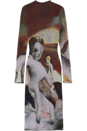 MUGLER Vestido midi Sunset Sees