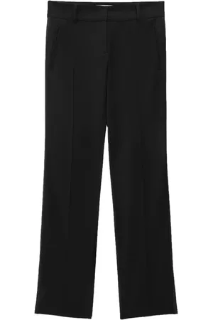 Msgm Pantalones rectos con cremallera lateral