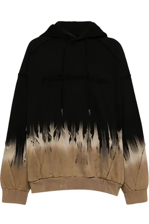 Feng Chen Wang Sudadera con capucha y acabado sin rematar