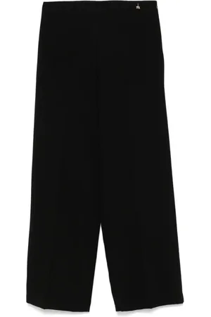 Elisabetta Franchi Pantalones palazzo de crepé