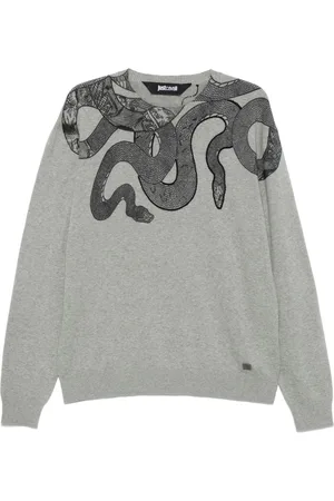 Roberto Cavalli Jersey con estampado de serpiente