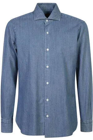 BARBA Camisa de tejido cambray