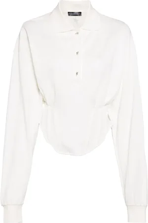 MUGLER Polo con diseño de corsé