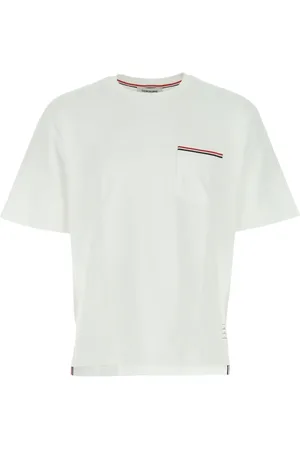 Thom Browne Camiseta con raya RWB