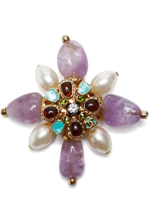 CHANEL Broche con motivo floral 2005